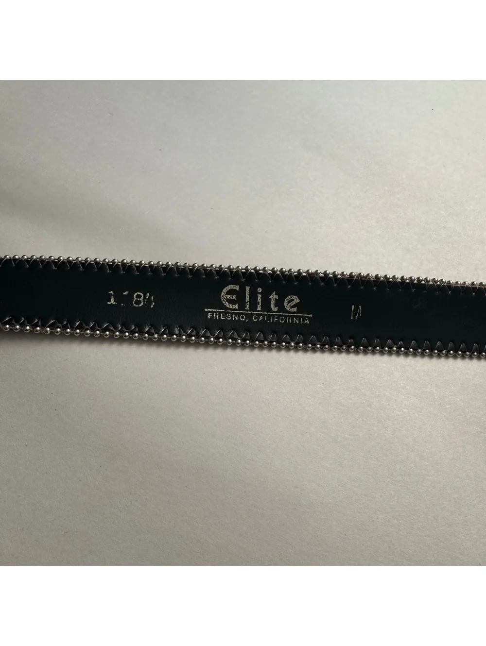 Rare Elite Fresno CA Multicolor Woven Striped Belt with Silver Beaded Trim - M